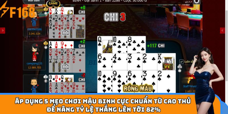 Áp dụng 5 mẹo chơi Mậu Binh cực chuẩn từ cao thủ để nâng tỷ lệ thắng lên tới 82%