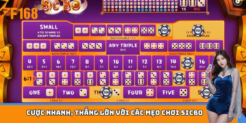 Cược nhanh, thắng lớn với các mẹo chơi sicbo