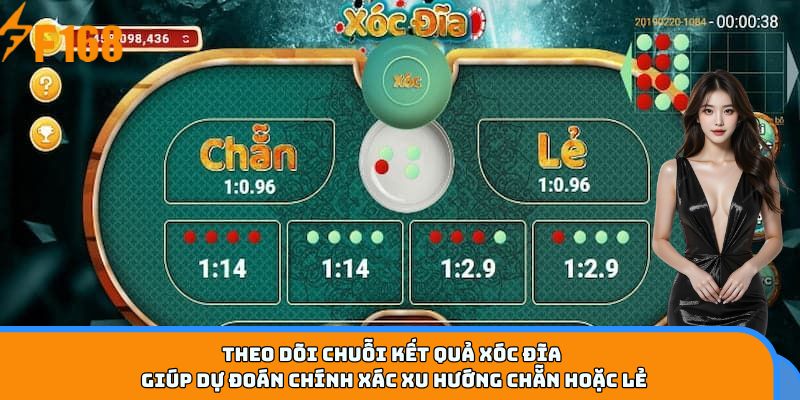 Theo dõi chuỗi kết quả xóc đĩa giúp dự đoán chính xác xu hướng chẵn hoặc lẻ